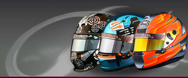 Casques karting personnalisés - Peintures - Aérobigood Design