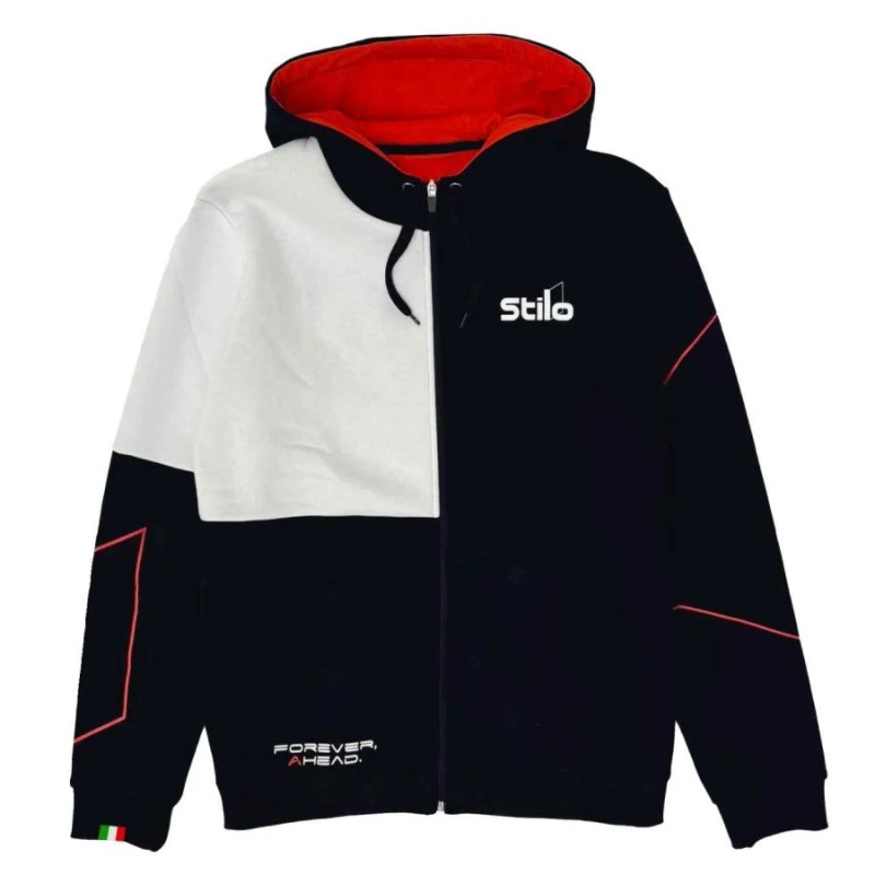 ZIPPED TECH SWEATSHIRT BLACK