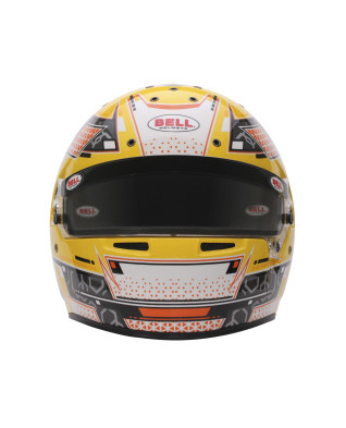 BELL RS7-K STAMINA ANTHRACITE/YELLOW KARTING HELMET