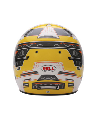 CASQUE KARTING BELL RS7-K STAMINA ANTHRACITE/YELLOW