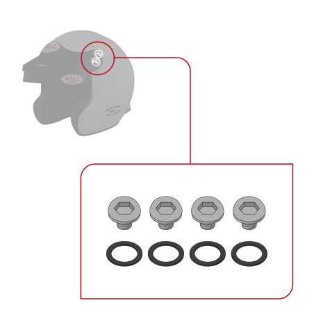 SCREW KIT FOR BELL MAG-1 HELMETS
