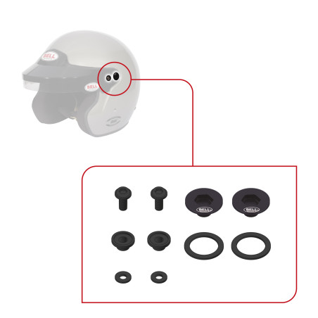 KIT VIS POUR CASQUES BELL MAG/MAG RALLY