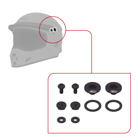 KIT VIS POUR CASQUES BELL X-1