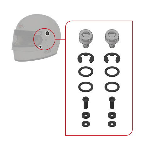 KIT VIS POUR CASQUES BELL STAR CLASSIQUE