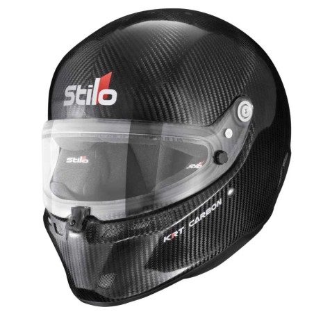 BLACK CARBON KARTING STILO ST6 KRT HELMET